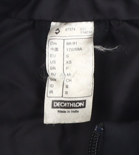 Womens UK Size S DECATHLON Black Basic Jacket