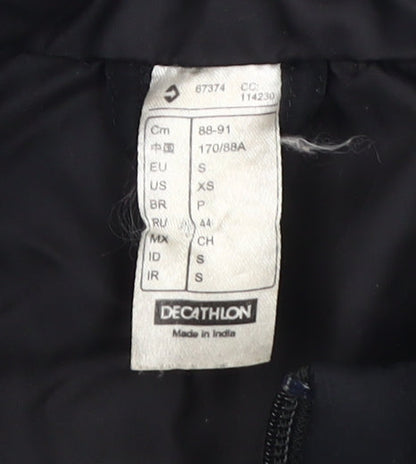 Womens UK Size S DECATHLON Black Basic Jacket