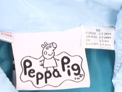 Peppa Pig Unisex Kids Blue Puffer Jacket 2-3 Years