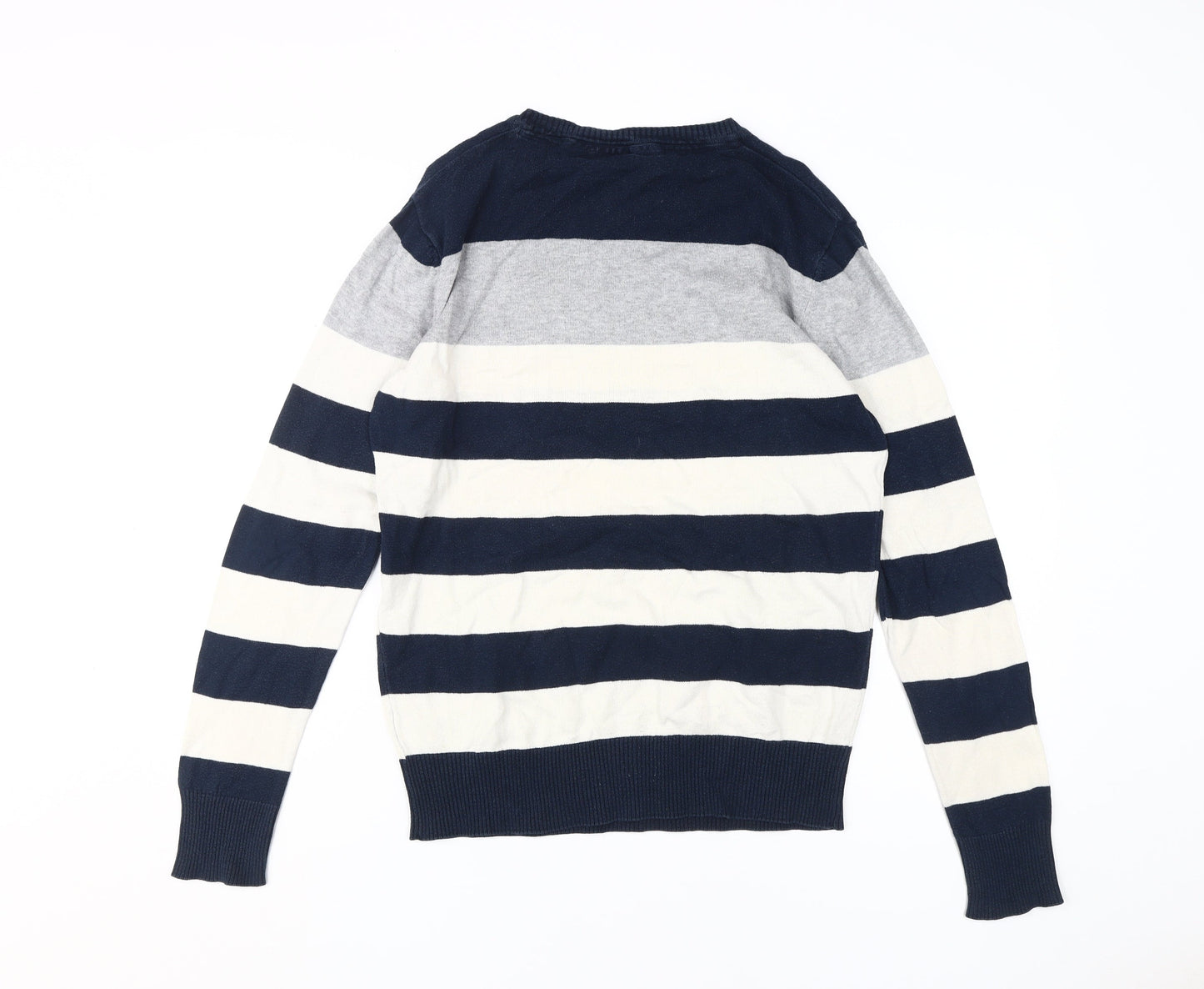 Superdry Men’s Blue Striped Pullover Jumper S