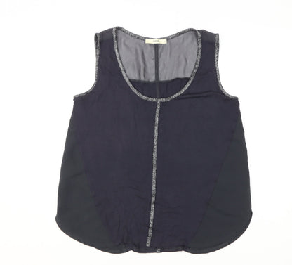 Womens UK Size S Oasis Black Basic Tank