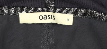 Womens UK Size S Oasis Black Basic Tank