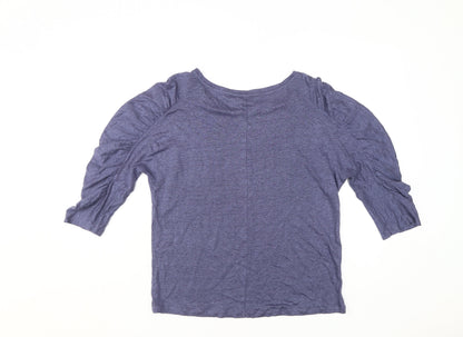 Womens UK Size 12 Phase Eight Blue Jersey T-Shirt