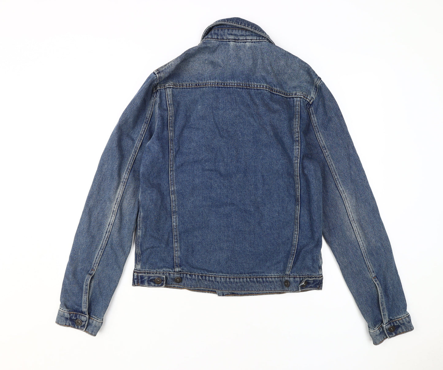 Mens UK Size S Topman Blue Basic Jacket