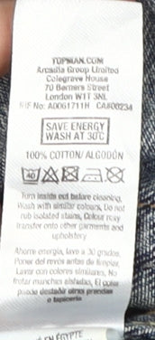 Mens UK Size S Topman Blue Basic Jacket