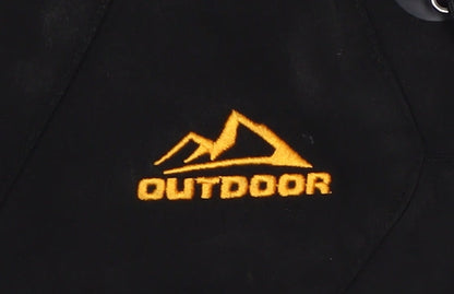 Outdoor Men's Black Trousers, Size L, Breathable, Casual