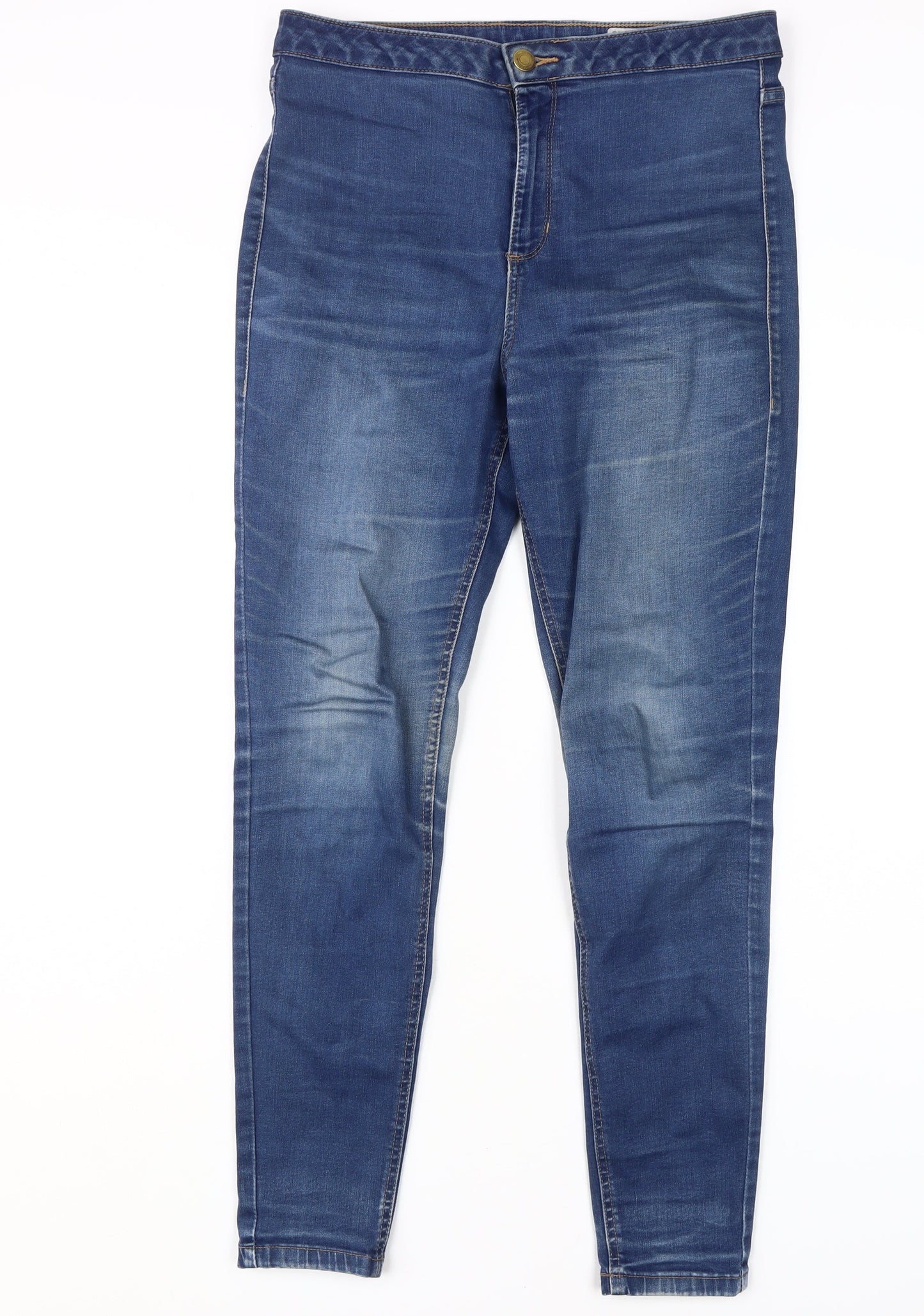 Womens UK Size 12 Marks and Spencer Regular Fit Skinny Blue Jeans