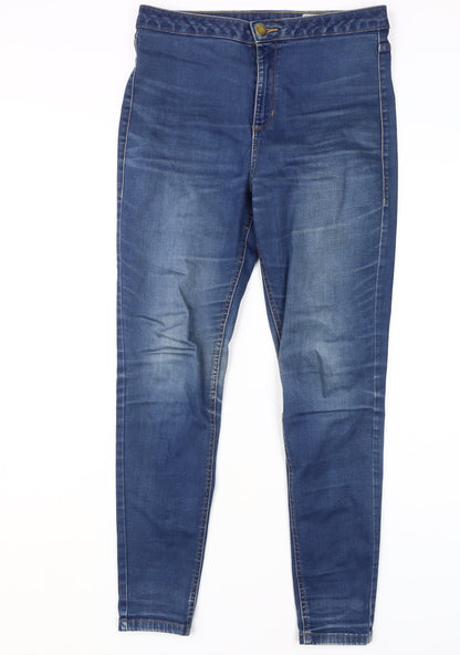 Womens UK Size 12 Marks and Spencer Regular Fit Skinny Blue Jeans