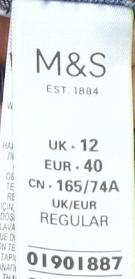Womens UK Size 12 Marks and Spencer Regular Fit Skinny Blue Jeans