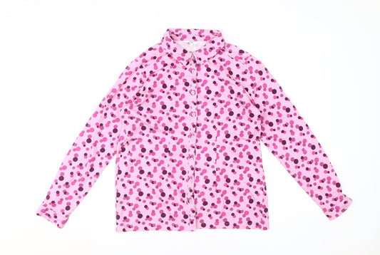 Womens UK Size 10 Cotton Traders Pink  Button-Up