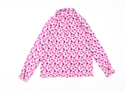 Womens UK Size 10 Cotton Traders Pink  Button-Up