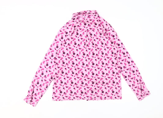 Womens UK Size 10 Cotton Traders Pink  Button-Up
