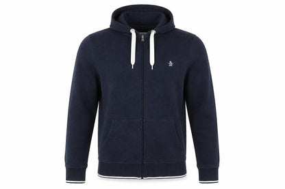 Mens UK Size S Penguin Blue Full Zip Hoodie