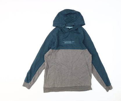 Marks and Spencer Boys Colourblock Pullover Hoodie 13-14Y