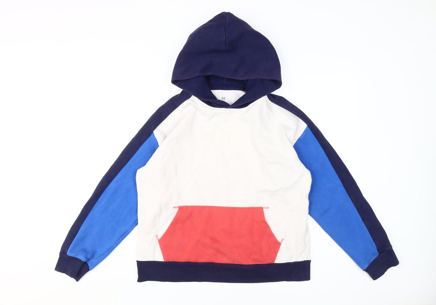 GAP Boys Multicoloured XL Pullover Hoodie - Casual Colourblock