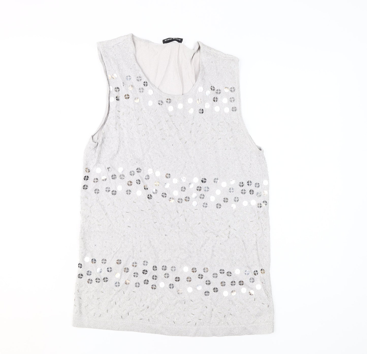 Womens UK Size 16 Gerry Weber Grey Basic Tank