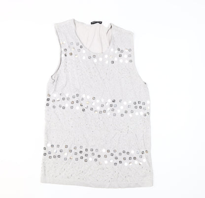 Womens UK Size 16 Gerry Weber Grey Basic Tank