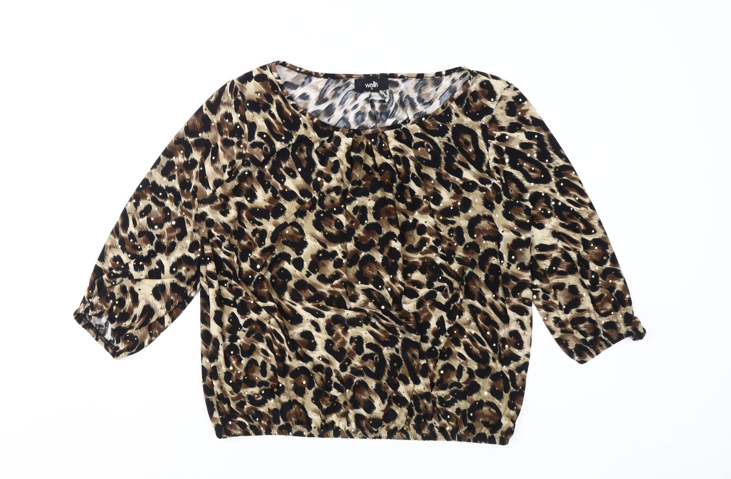 Womens UK Size 12-14 Wallis Multicoloured Basic Blouse