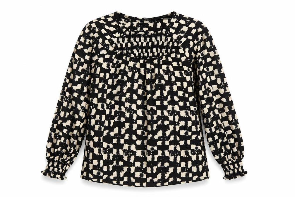 Womens UK Size 14 NEXT Black Tunic Blouse