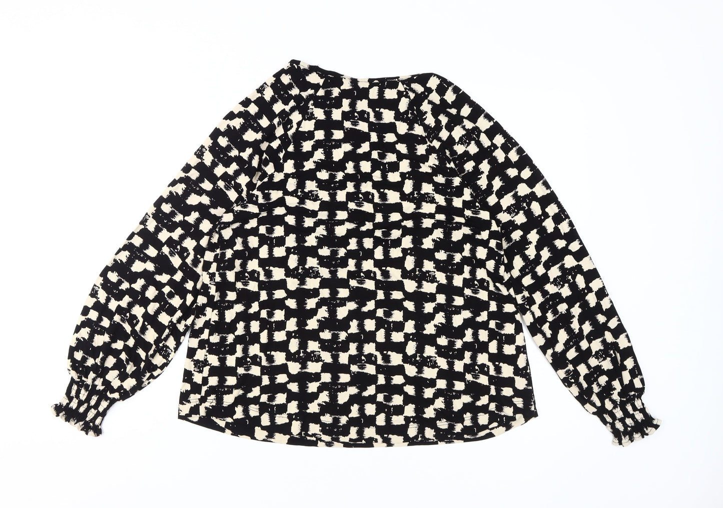 Womens UK Size 14 NEXT Black Tunic Blouse