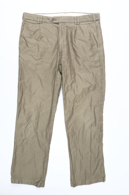 EWM Pure Classics Men's Beige Chino Trousers - Size 36