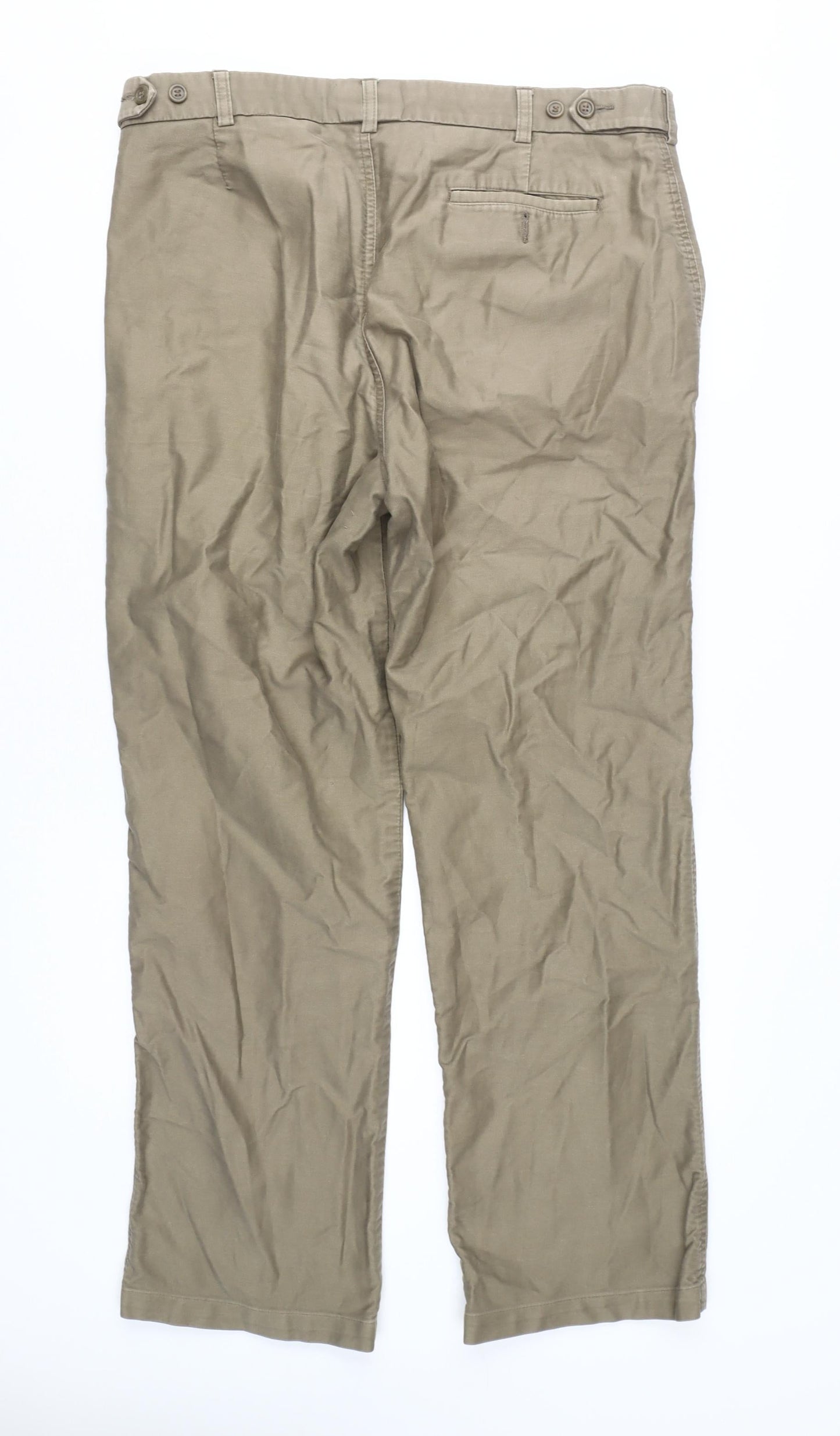 EWM Pure Classics Men's Beige Chino Trousers - Size 36