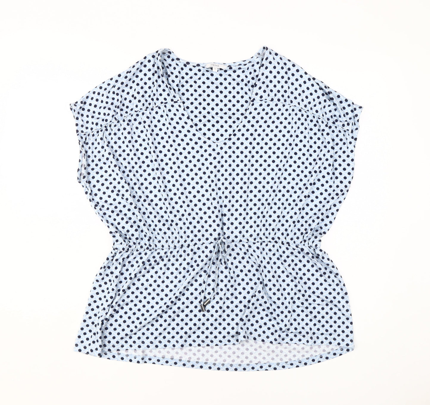 Womens UK Size 12 NEXT Blue Tunic Blouse