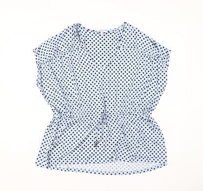 Womens UK Size 12 NEXT Blue Tunic Blouse