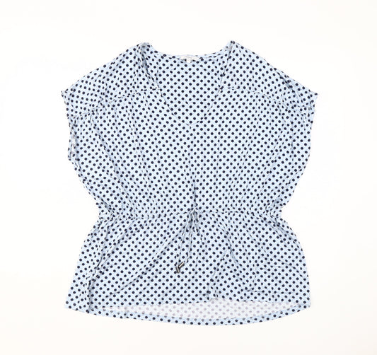 Womens UK Size 12 NEXT Blue Tunic Blouse