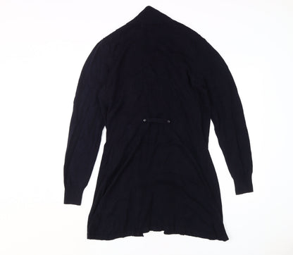 Isle Women's Black Medium Cardigan, Casual Knitwear