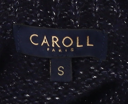 Womens UK Size S Caroll Black Pullover Jumper