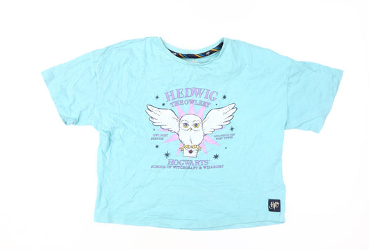 Teens UK Size XS Marks and Spencer Blue Cropped T-Shirt