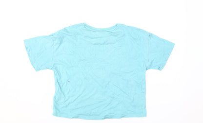 Teens UK Size XS Marks and Spencer Blue Cropped T-Shirt