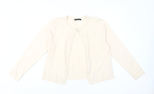 David Emanuel Women's Ivory Cardigan M