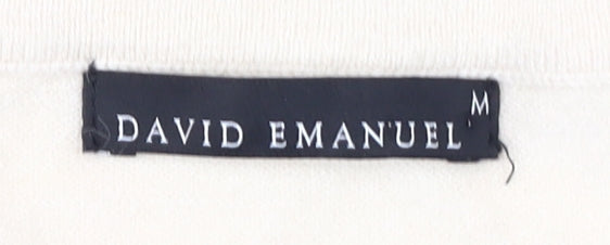 David Emanuel Women's Ivory Cardigan M