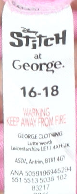 George Stitch Women's Pink T-Shirt L, Casual Cartoon