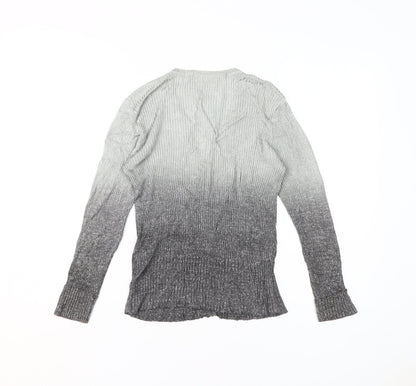Womens UK Size 12 Miss Selfridge Grey Cardigan Jumper