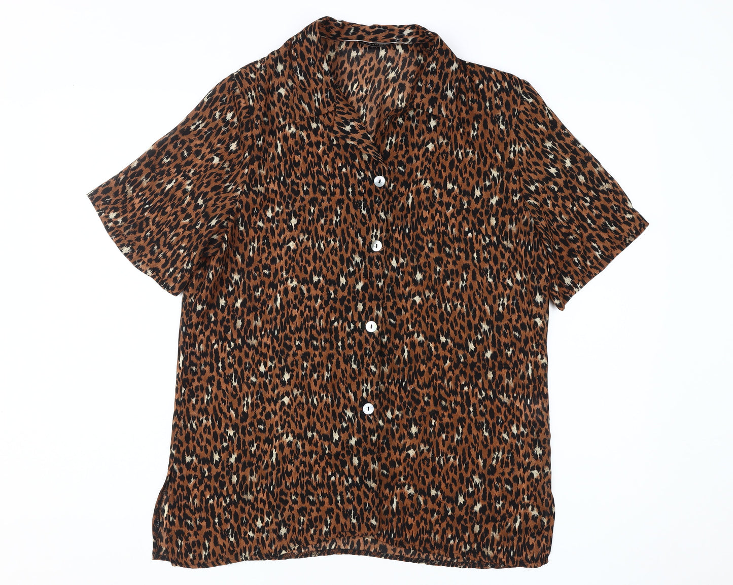 Womens UK Size 14 The Collection Brown  Button-Up