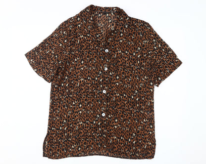 Womens UK Size 14 The Collection Brown  Button-Up