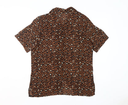 Womens UK Size 14 The Collection Brown  Button-Up