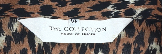 Womens UK Size 14 The Collection Brown  Button-Up