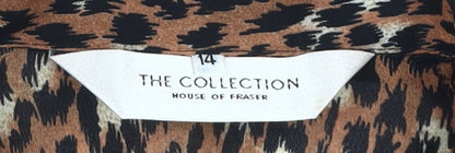 Womens UK Size 14 The Collection Brown  Button-Up