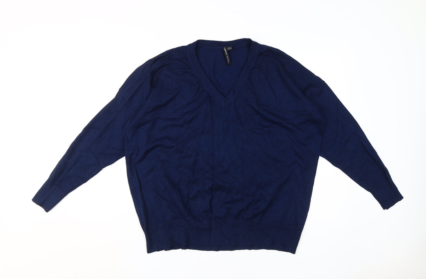 Womens UK Size 20/22 Capsule Blue Pullover Jumper