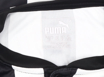 Puma Boys Football Jersey Black White Stripe 9-10 Years