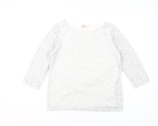 Womens UK Size 10 Marks and Spencer Ivory  Blouse