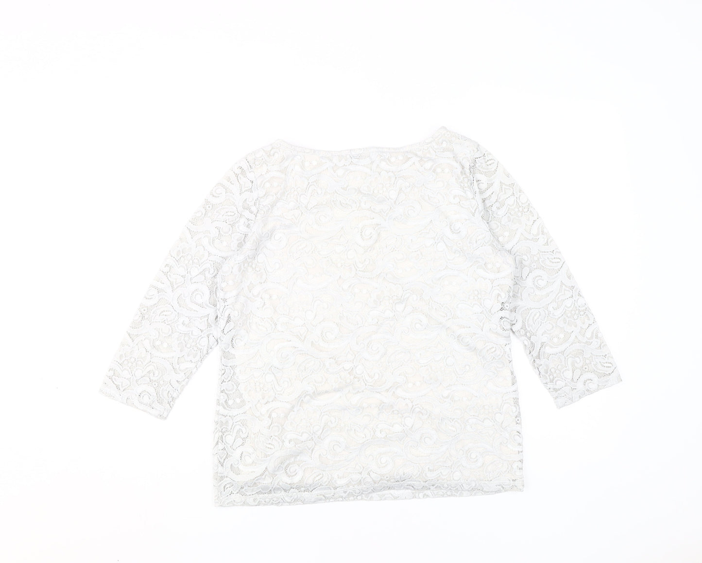 Womens UK Size 10 Marks and Spencer Ivory  Blouse