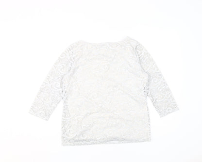 Womens UK Size 10 Marks and Spencer Ivory  Blouse