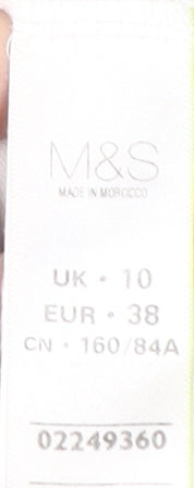 Womens UK Size 10 Marks and Spencer Ivory  Blouse