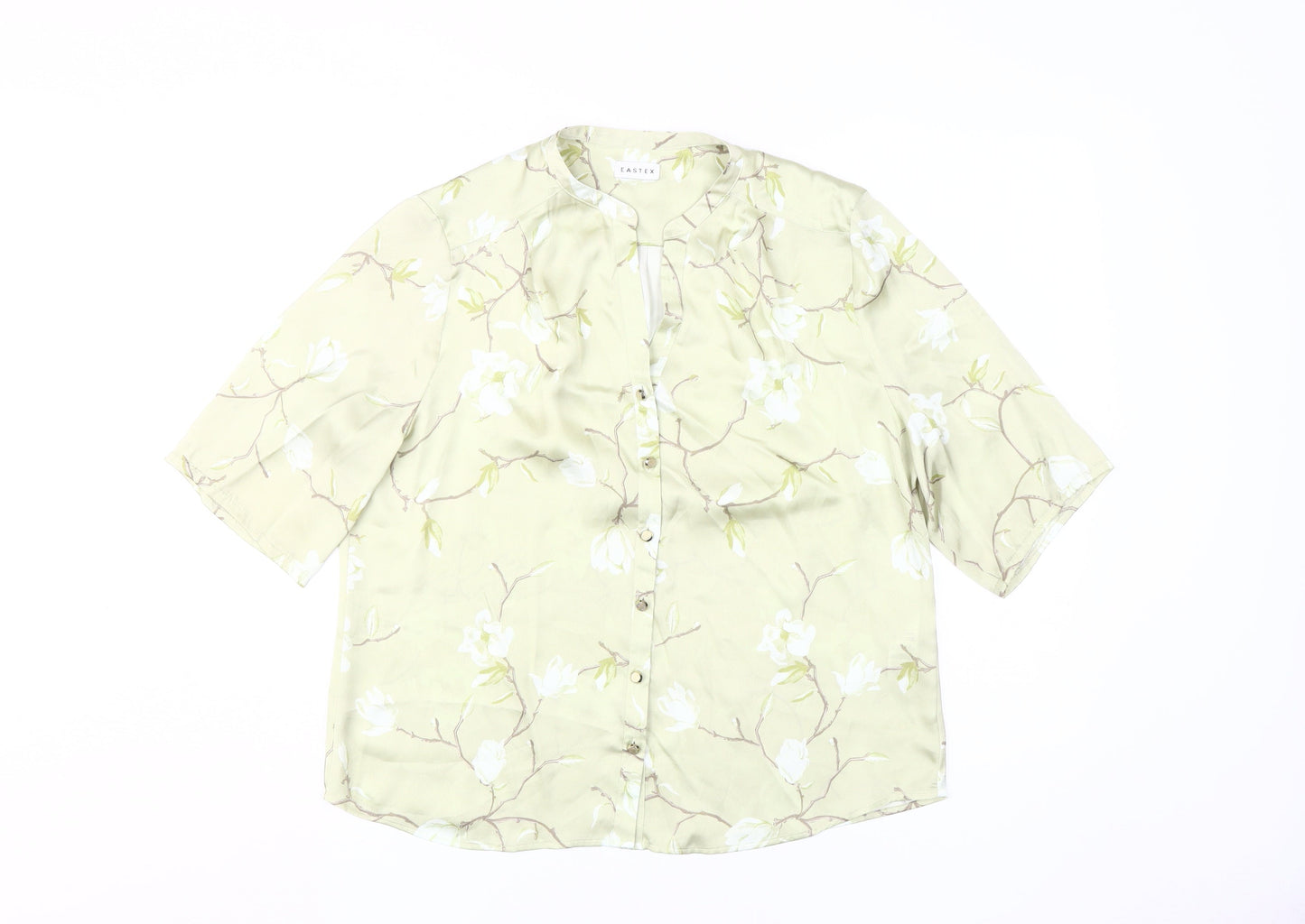 Womens UK Size 14 Eastex Green  Blouse