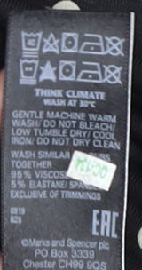 Marks and Spencer Women's Black Polka Dot Shift Dress Size 12